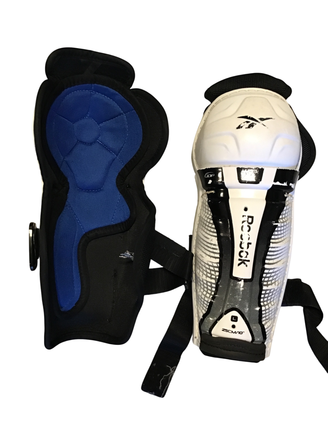 Reebok KFS 4K Benskydd 25 cm Black and Blue