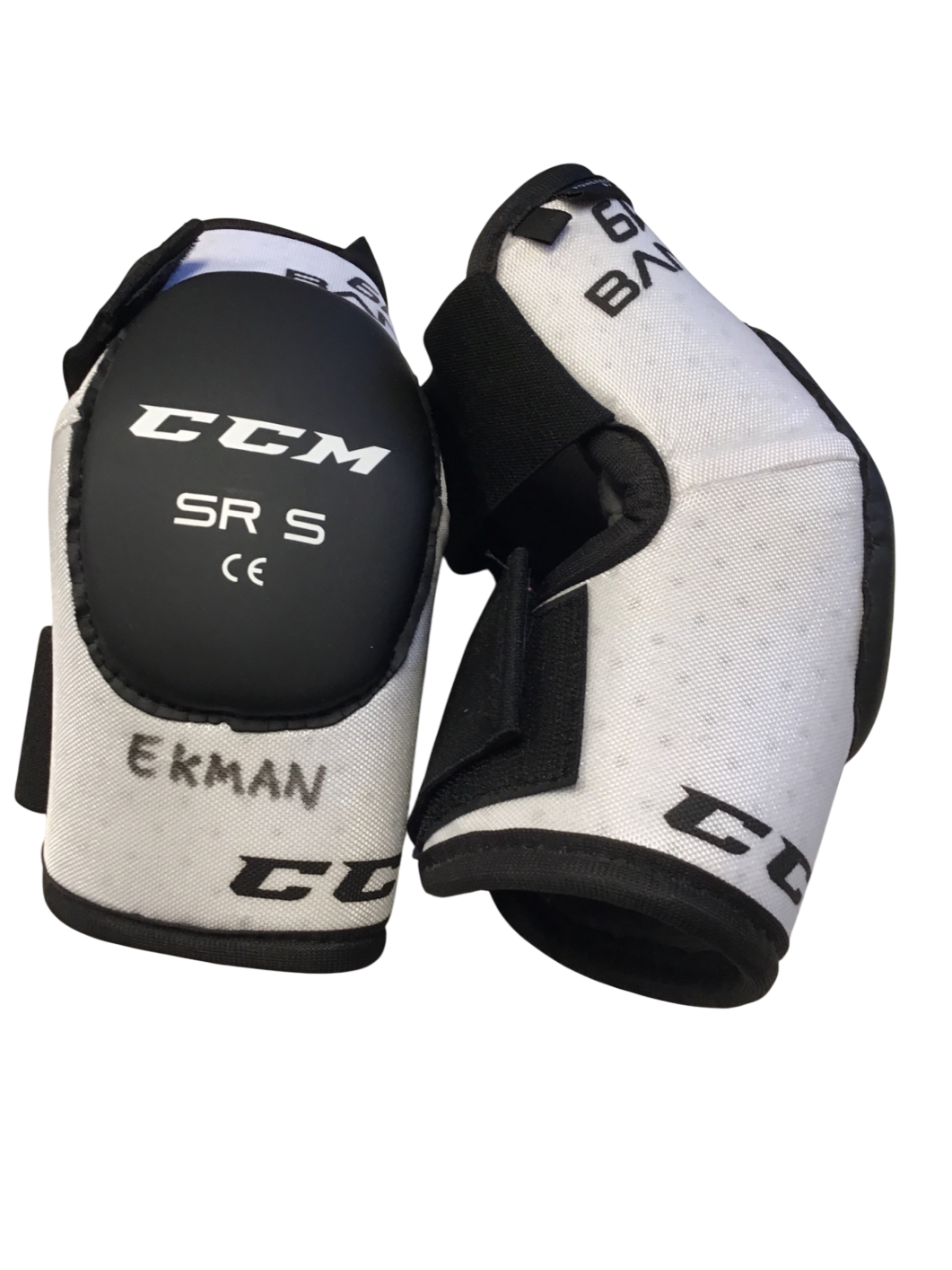CCM 6K bandy Armbågsskydd SR S Vit och svart