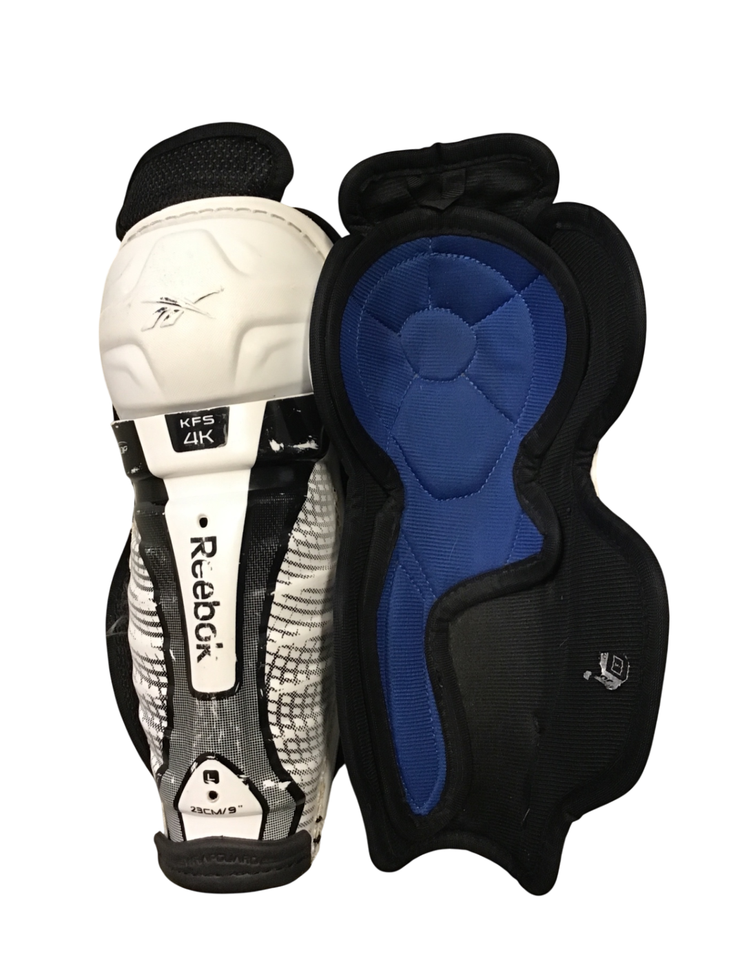 Reebok KFS 4K Benskydd 23 cm Svart och blå