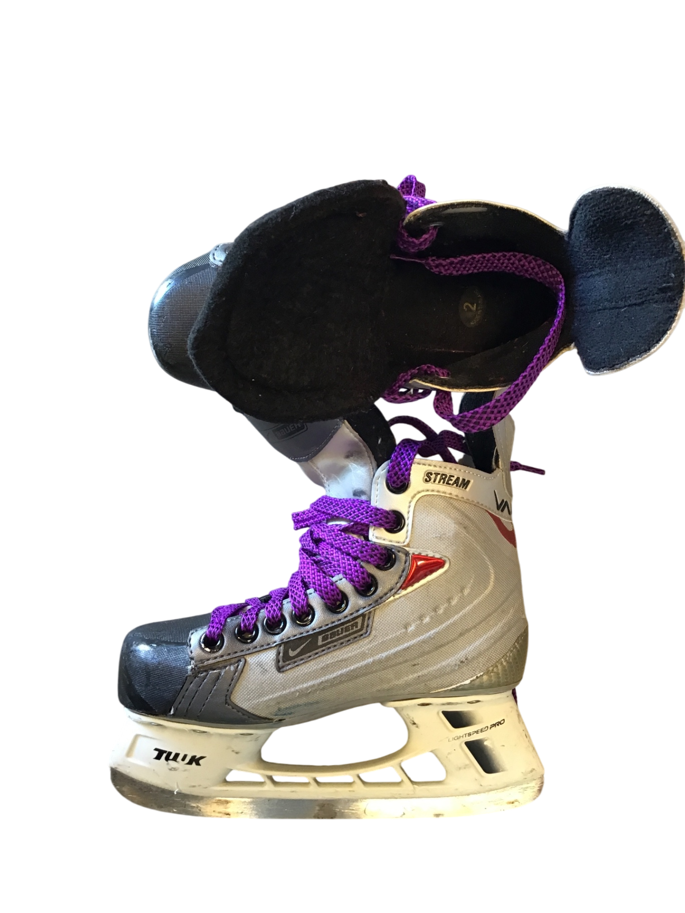 Bauer Stream Skridskor 21,5 cm Grå