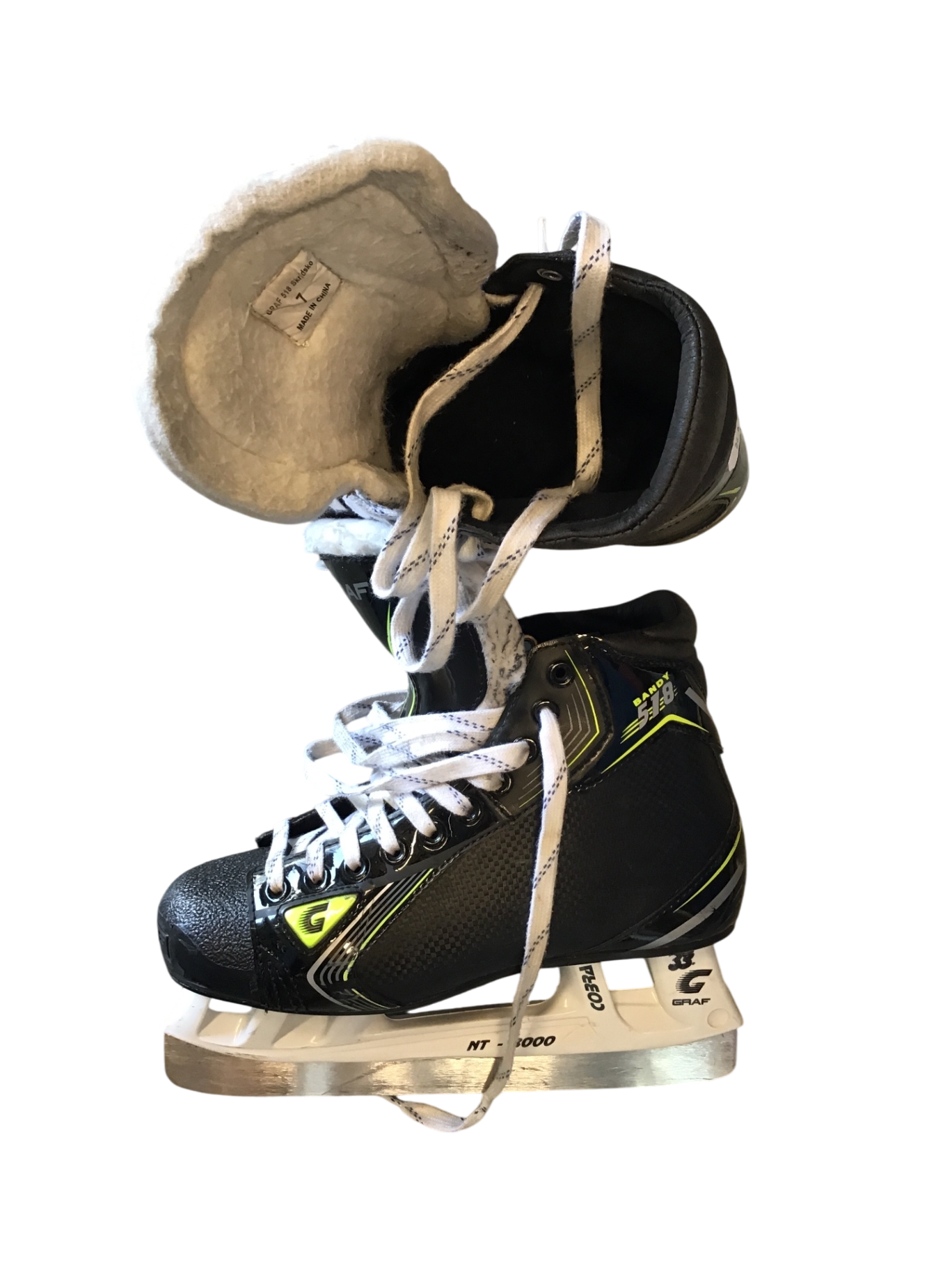 Graf 518 Skridskor 26 cm Svart