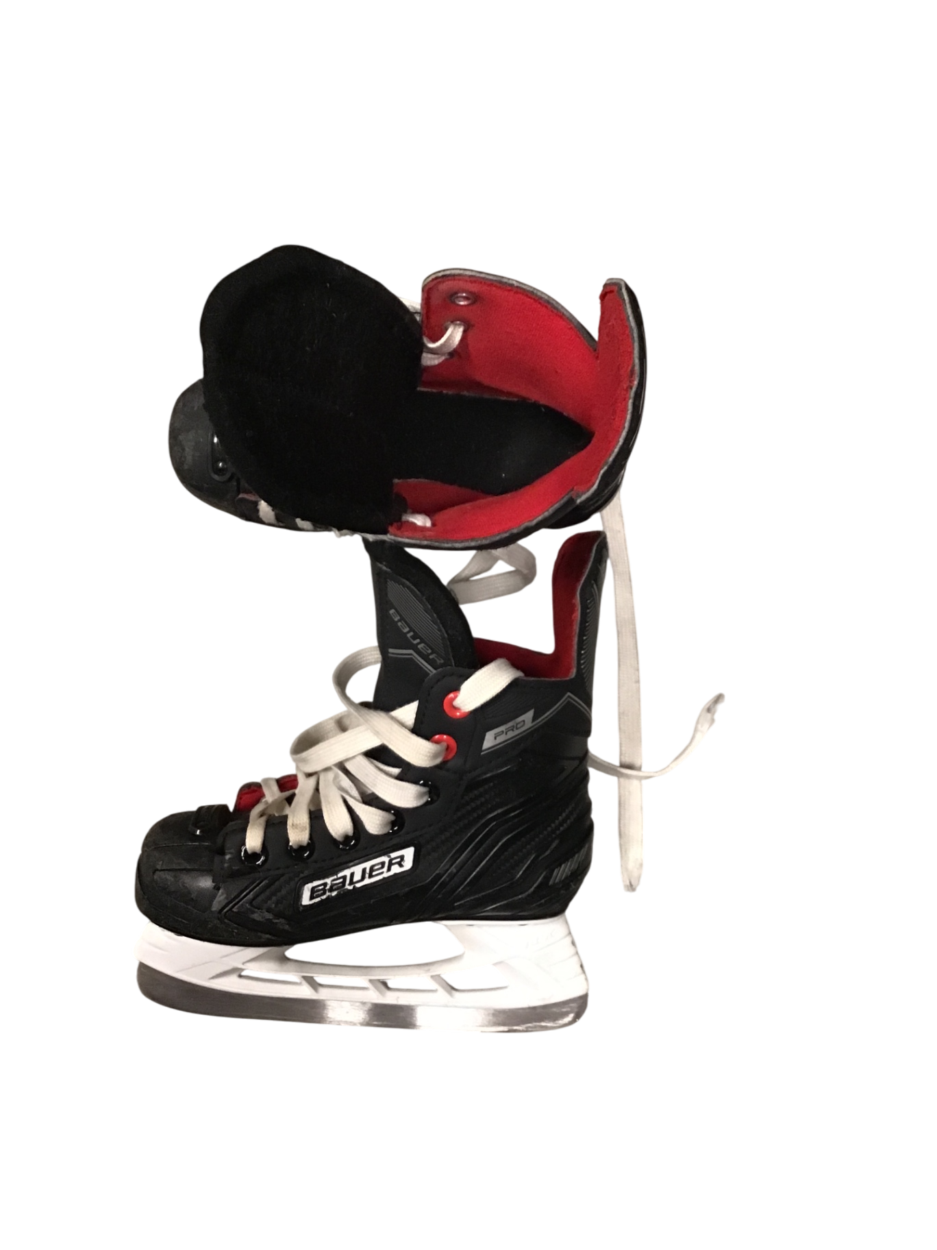 Bauer Pro Skridskor 19 cm Svart röd