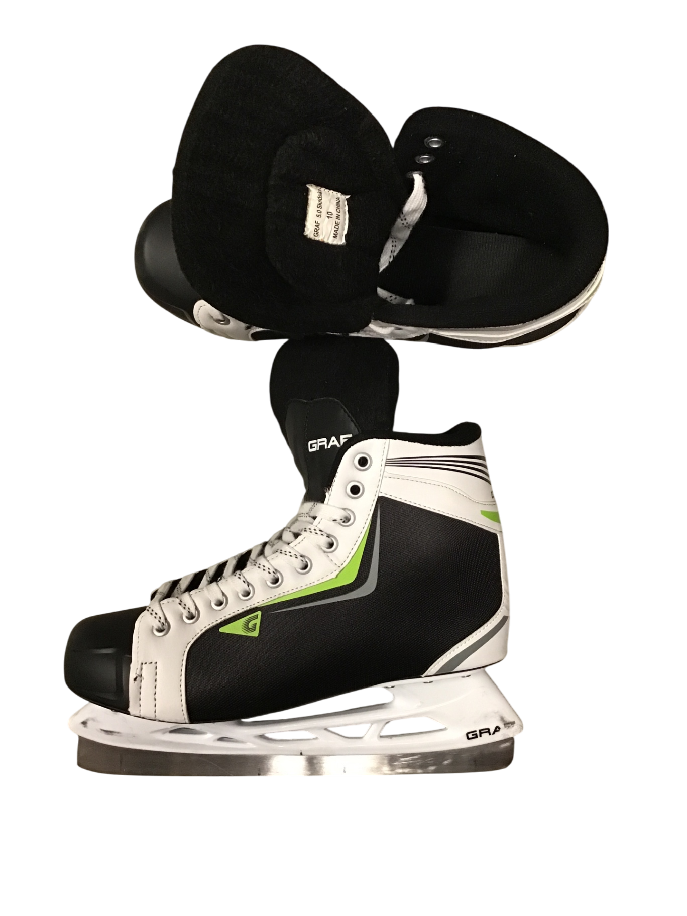 Graf 5.0 Skridskor 29 cm Svart vit