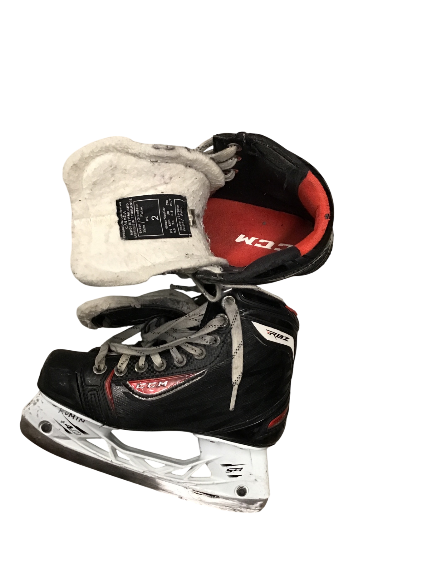 CCM RBZ Skridskor 22 cm Svart röd