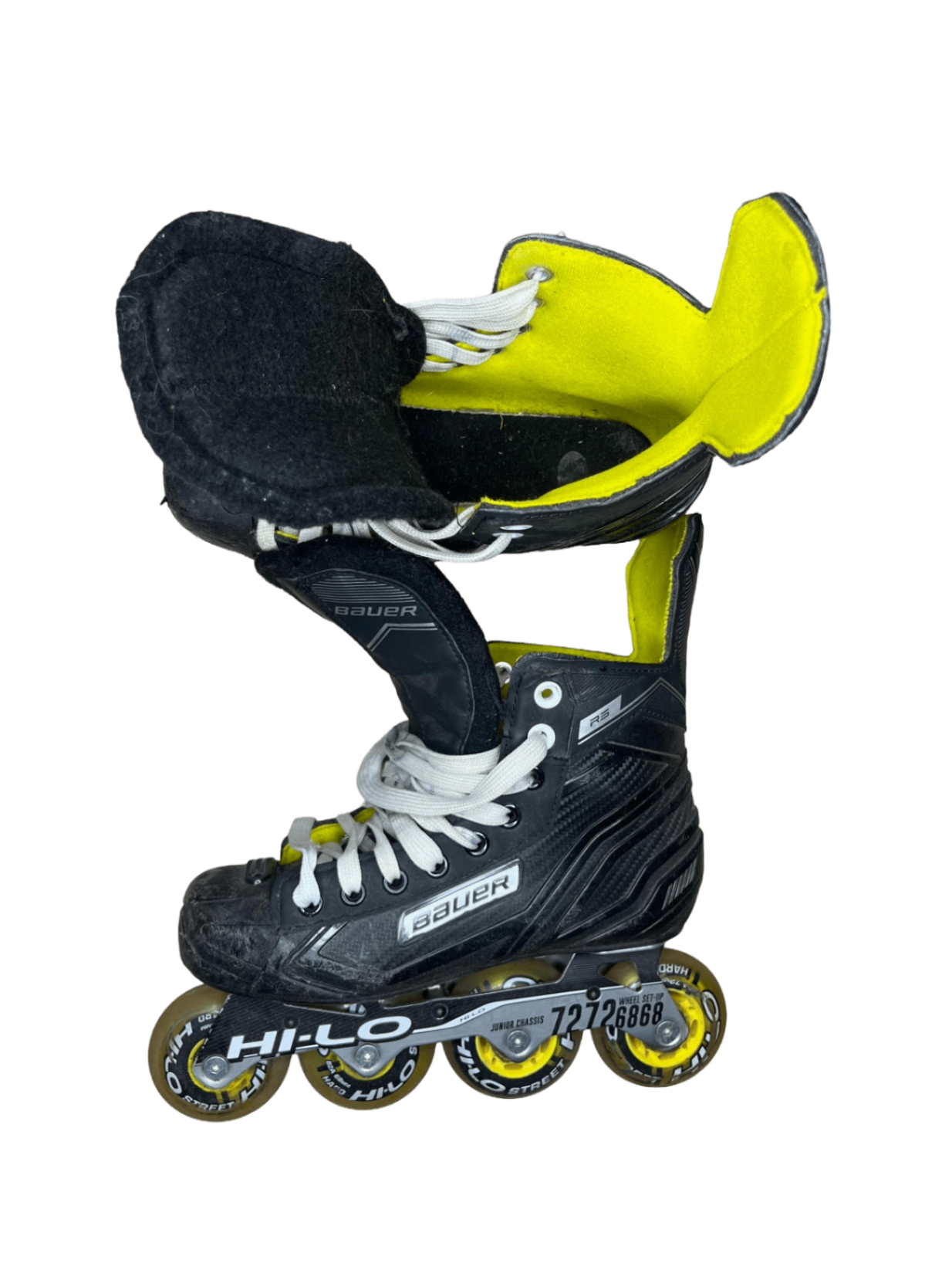 Bauer R5 Inlines 23,5 cm Svart gul