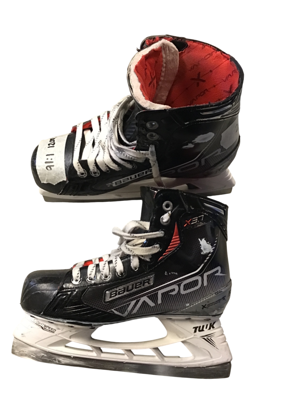 Bauer X3.7 Skridskor 26 cm Black and white
