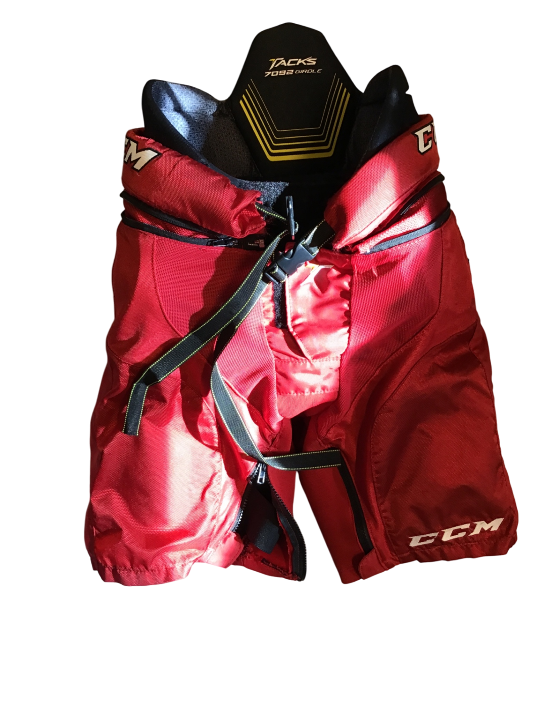 CCM Tacks 7092 Hockeybyxor JR L Röda