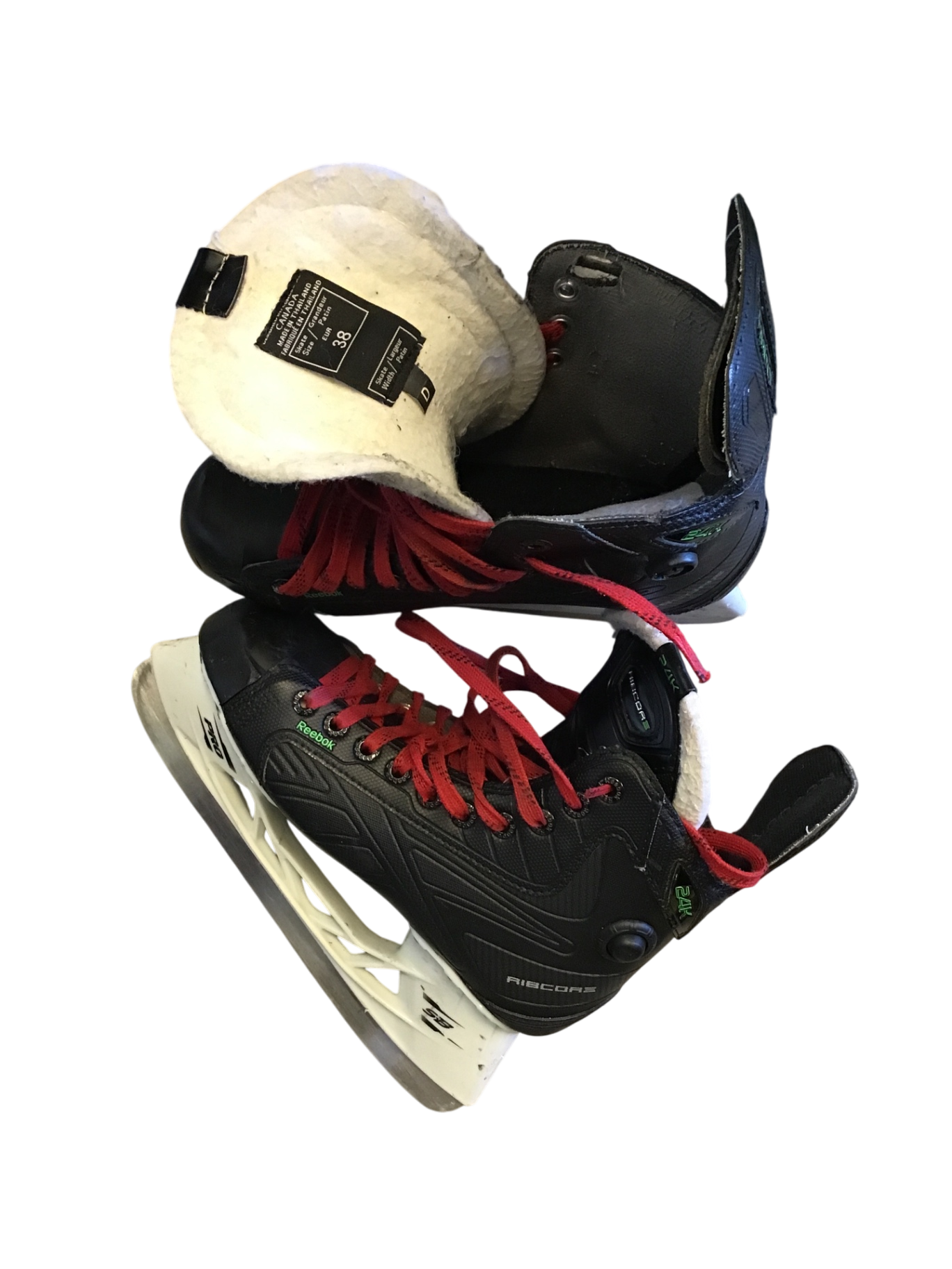 Reebok Ribcore 24K Skridskor 24,5 cm Svart