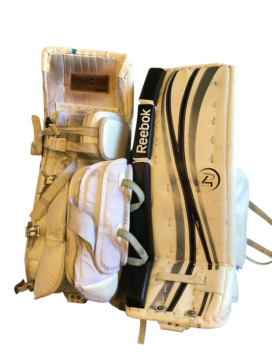 Reebok Målvaktsbenskydd JR 28+1 Vit svart