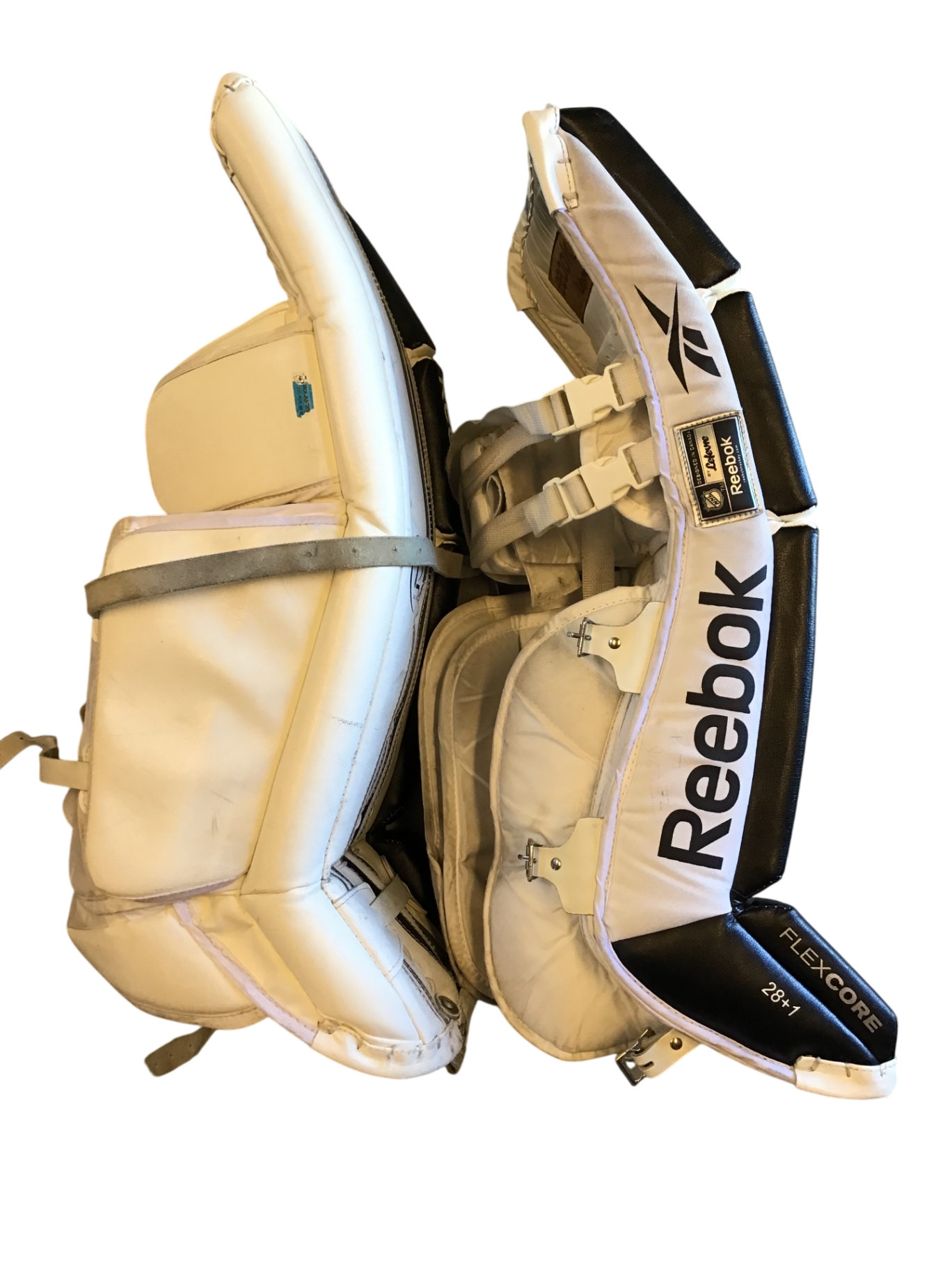 Reebok Målvaktsbenskydd JR 28+1 Vit svart