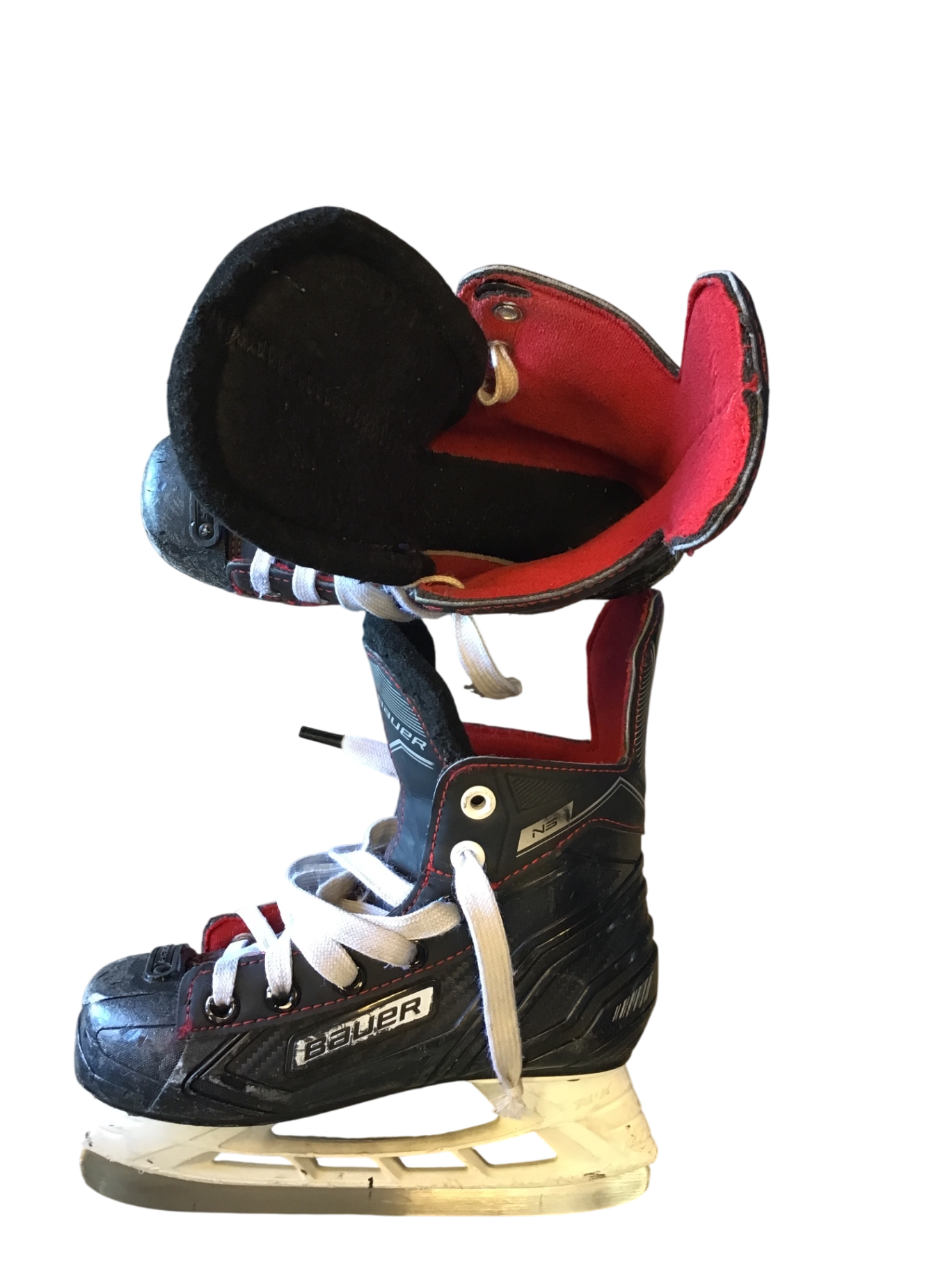 Bauer N5 Skridskor 19,5 cm Svart röd