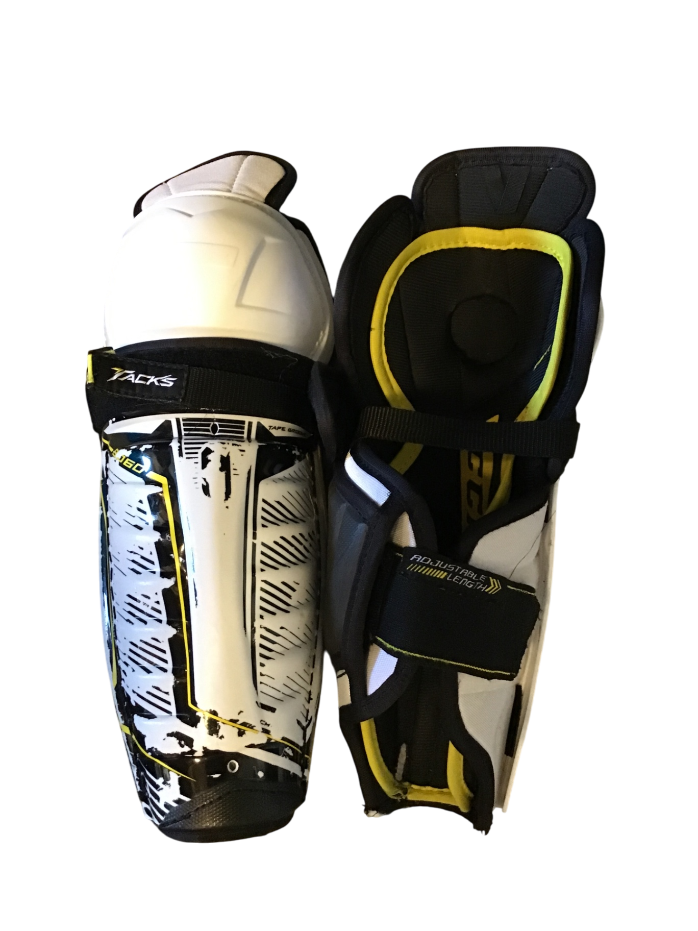 CCM Tacks 8060 Benskydd 28 cm Vit svart