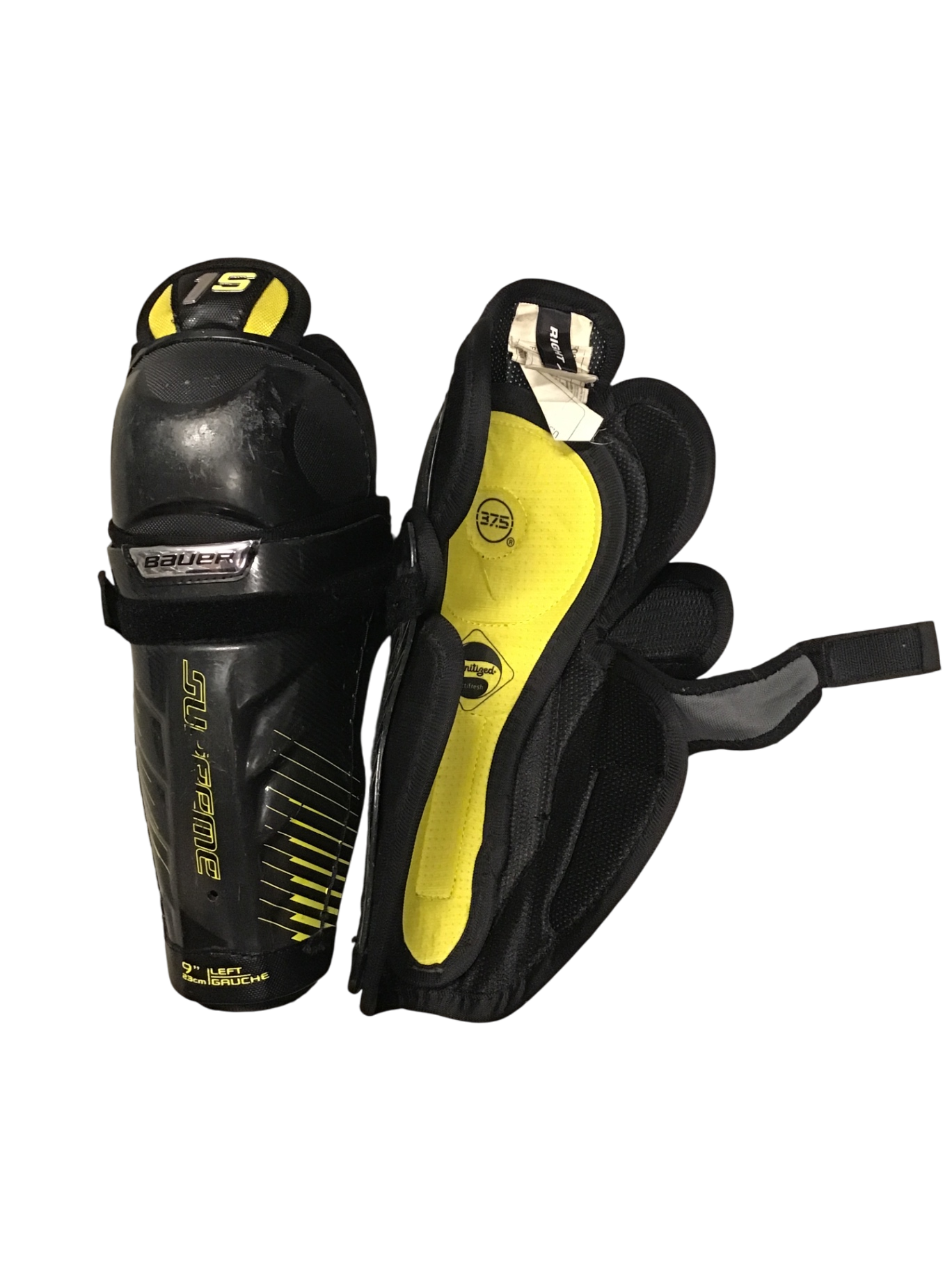 Bauer Supreme 1S Benskydd 23 cm Svart