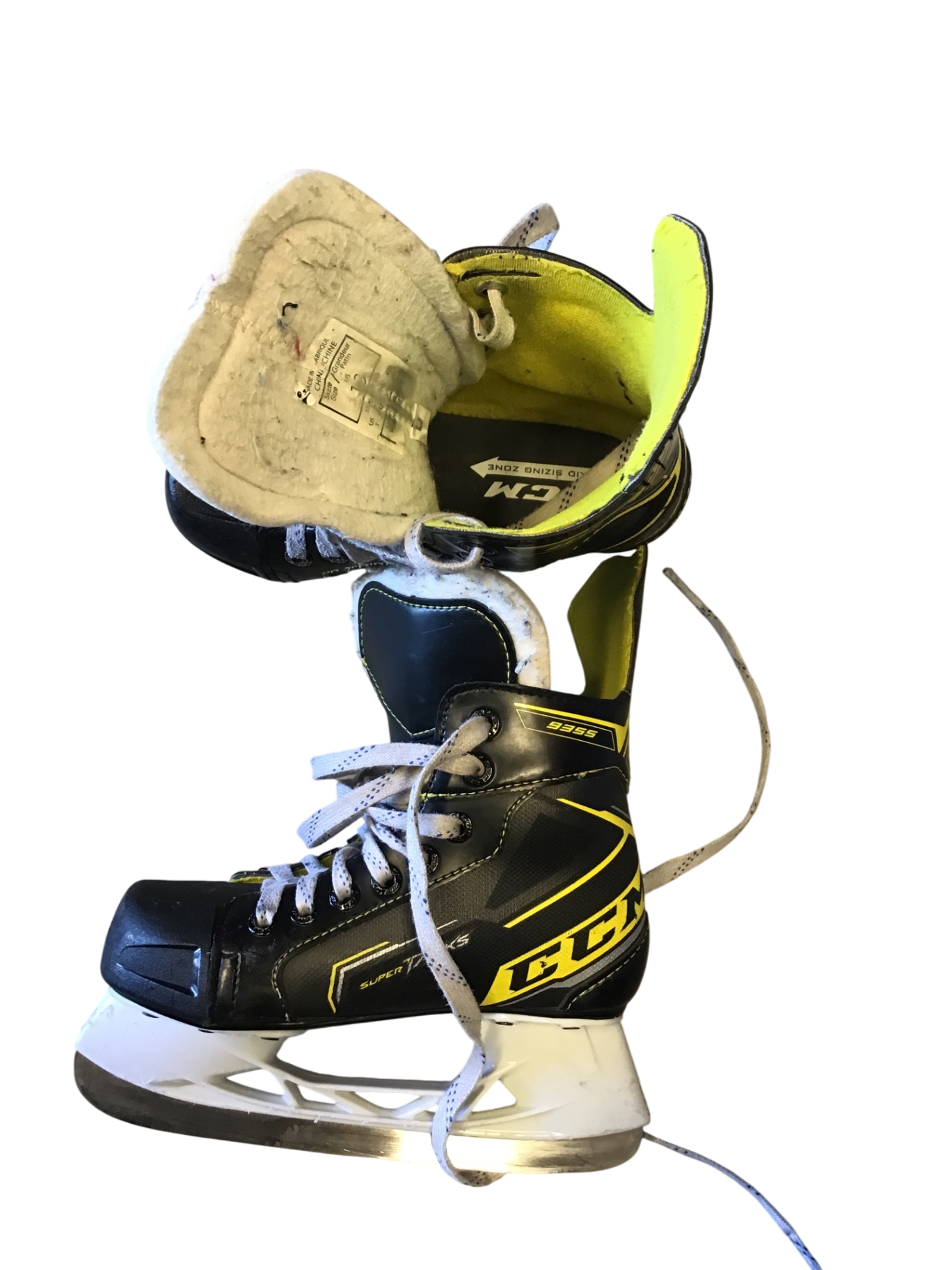 CCM Super Tacks 9355 Skridskor 19 cm Svart gul