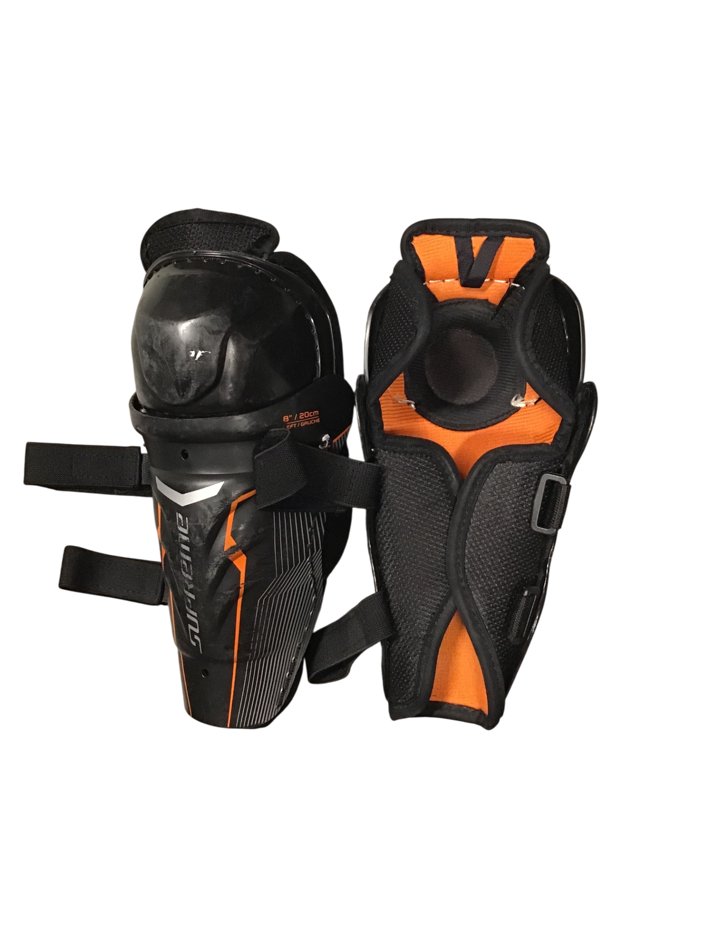 Bauer Supreme Benskydd 20 cm Svart orange