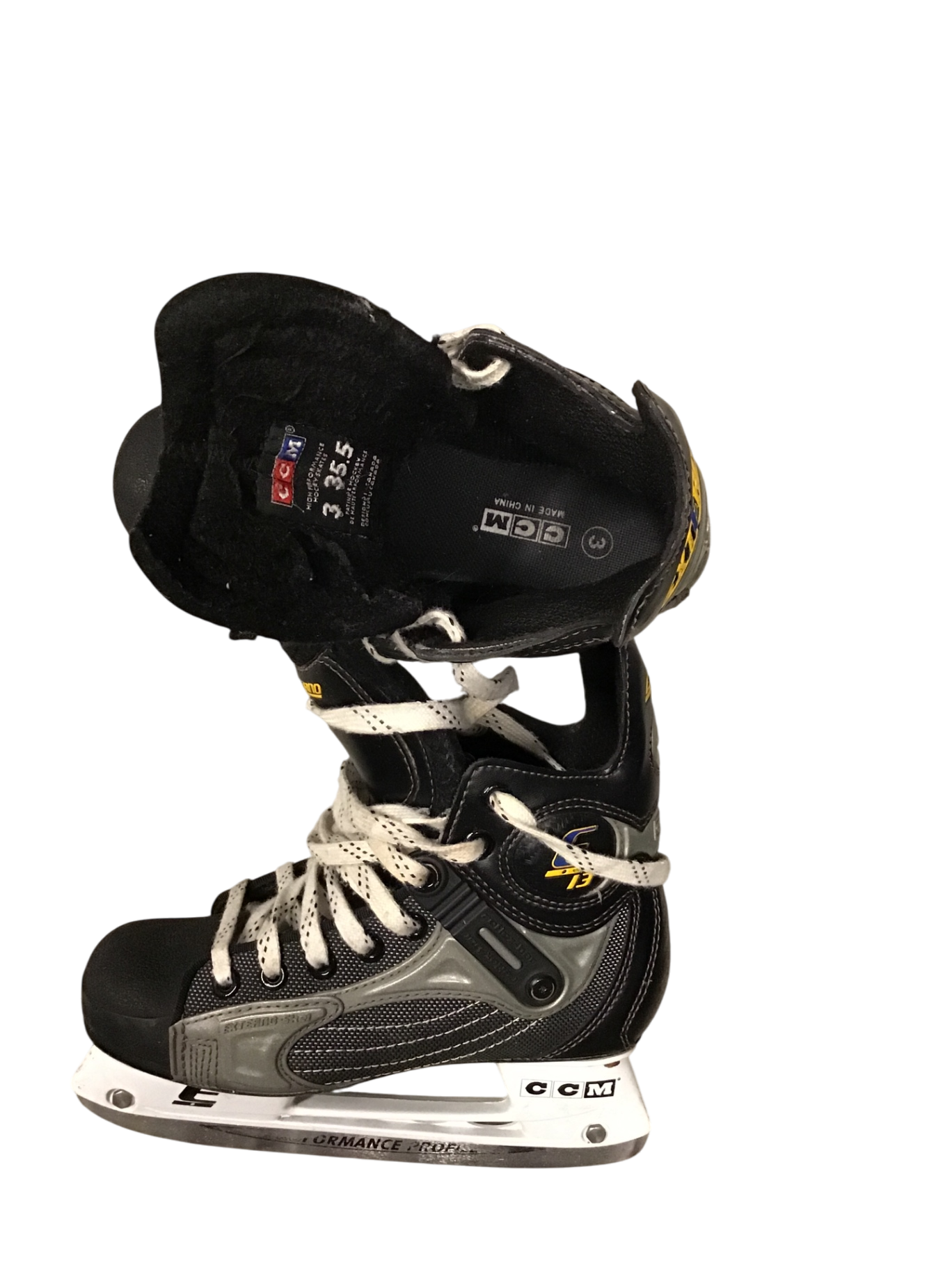 CCM Externo Skridskor 22 cm Svart grå