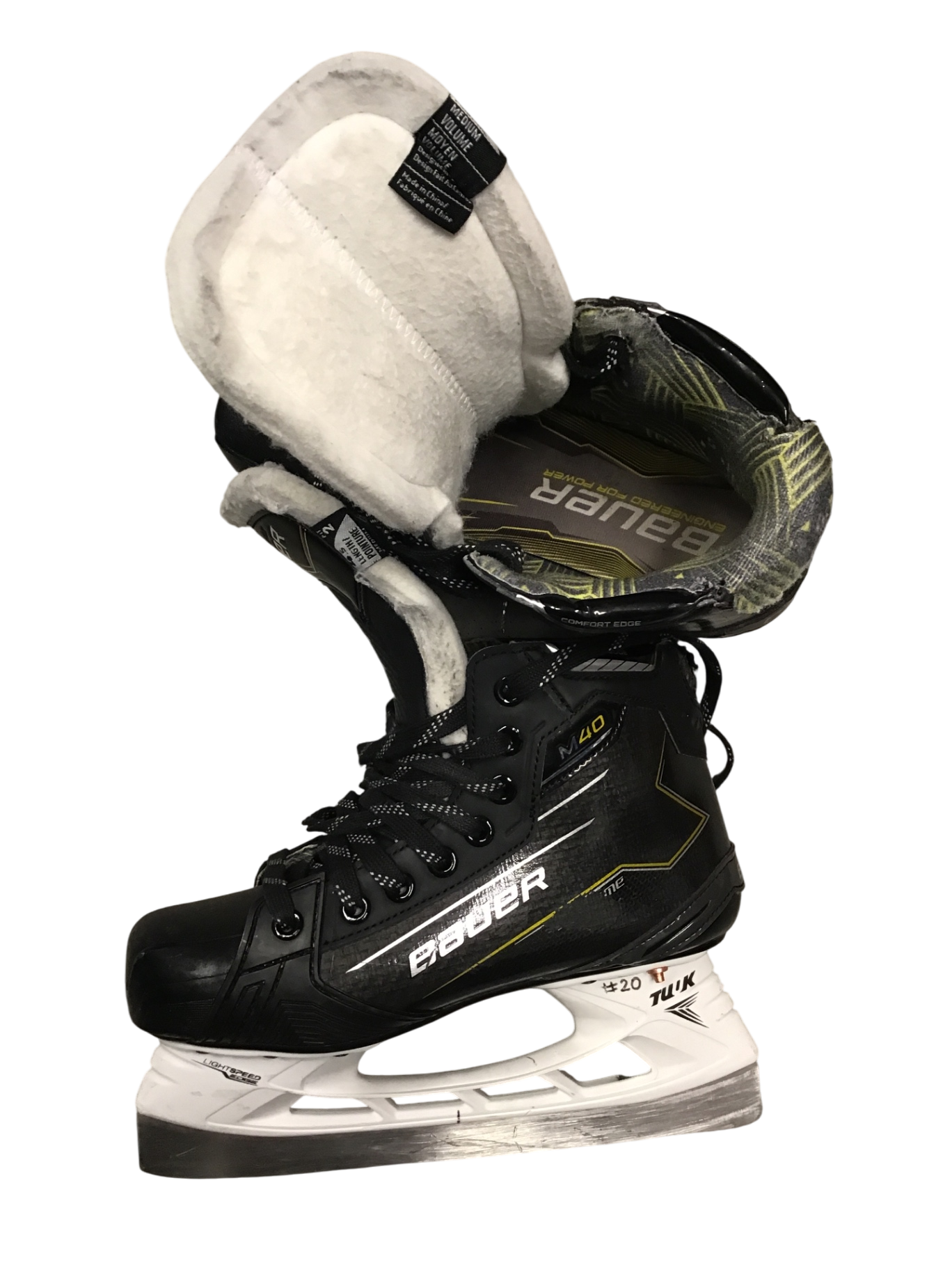 Bauer Supreme M40 Skridskor 24 cm Svart gul