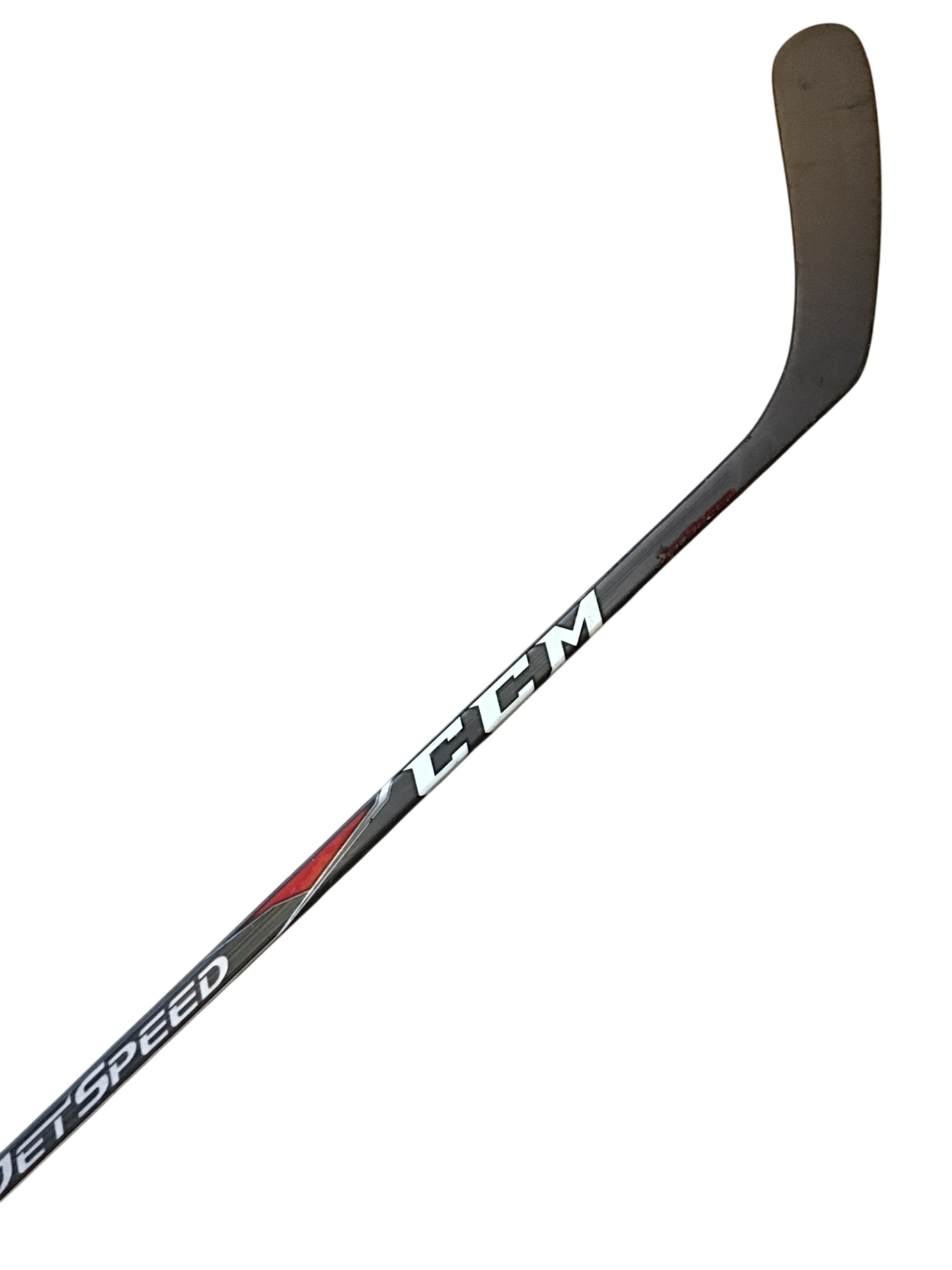 CCM Jetspeed Hockeyklubba Kapad Svart grå röd