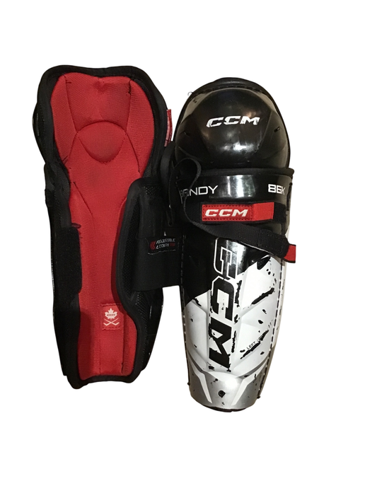 CCM Bandy 86K Benskydd 28 cm Svart vit