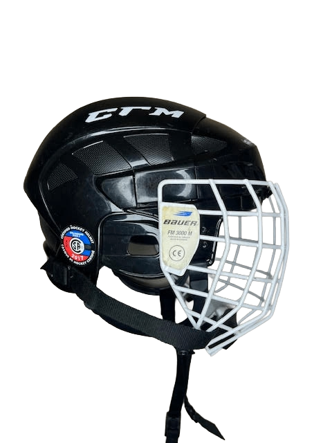 CCM FL40 Hjälm S Svart med Bauer-galler
