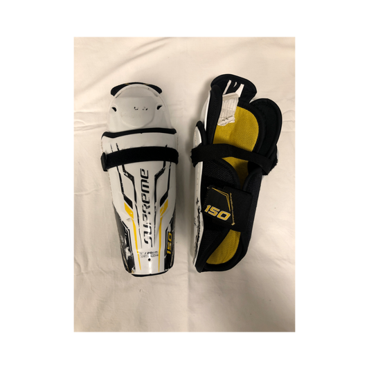 Bauer Supreme 150 Benskydd 28 cm Vit gul
